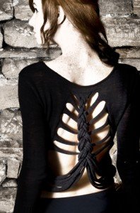 makepiece_aw11_1 Braided top in Bluefaced Leicester wool
