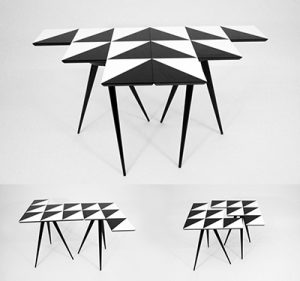 Hawk 6 Interlocking tables by Rockman & Rockman