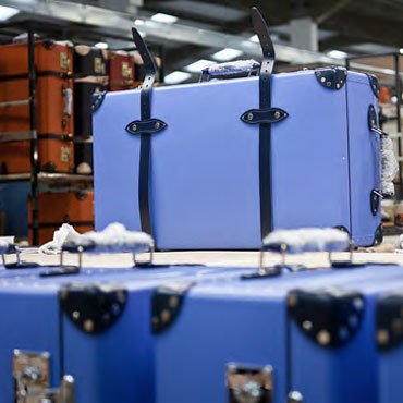 Globe-Trotter suitcase