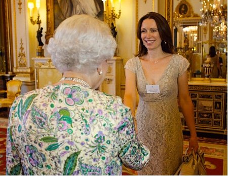 Tiffany London meets HRH to collect her Queen's Award for Enterprise 