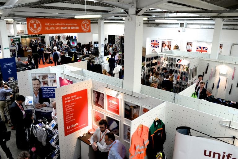 Looking down over the stands at Meet the Manufacturer