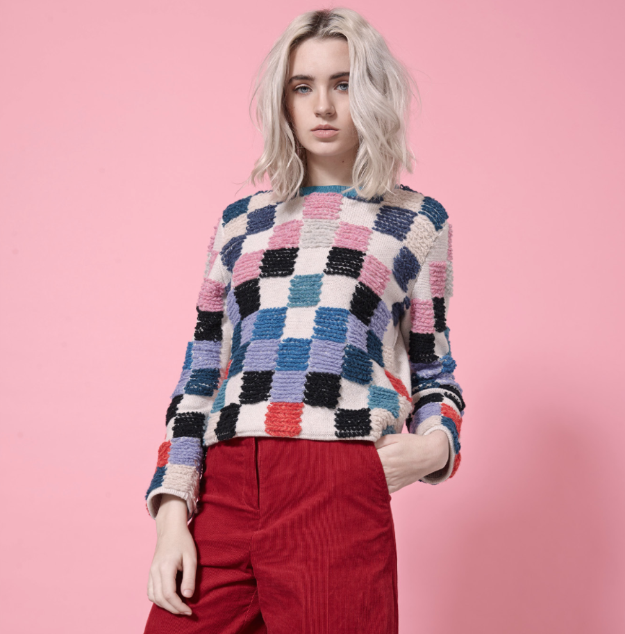 Loop Pixel Crop Sweater Fanclub