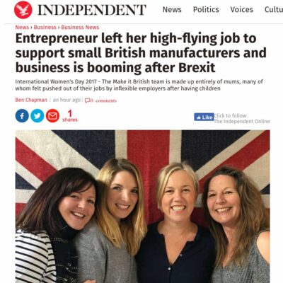 Make it British team in The Independent