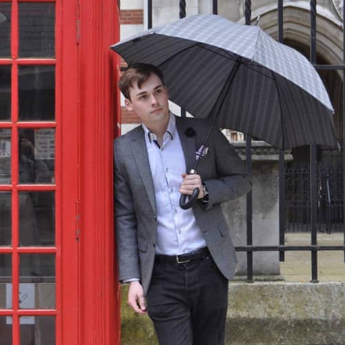 James Ince men's UK-made umbrellas
