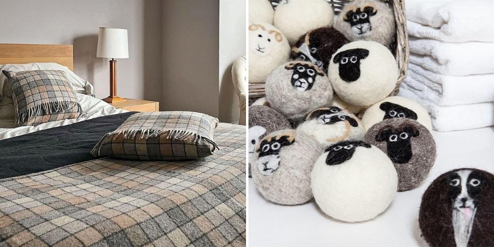 British Wool Homewares from Melin Tregwynt and Little Beau Sheep