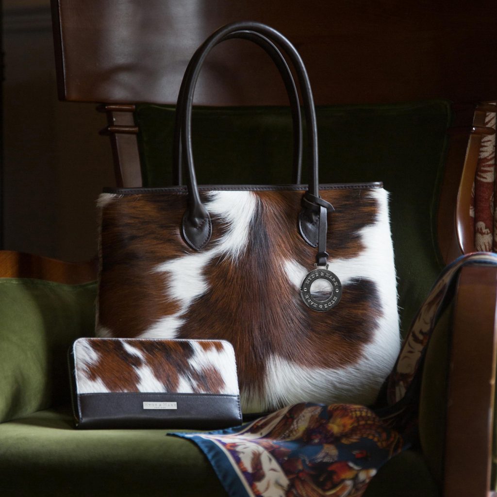 Hyde and Hare cowhide bags
