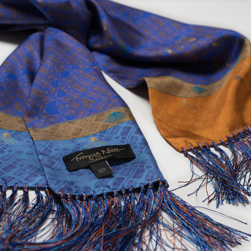 Frances Nutt UK-made silk scarves for men