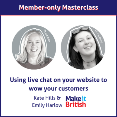 Live Chat masterclass with Make it British