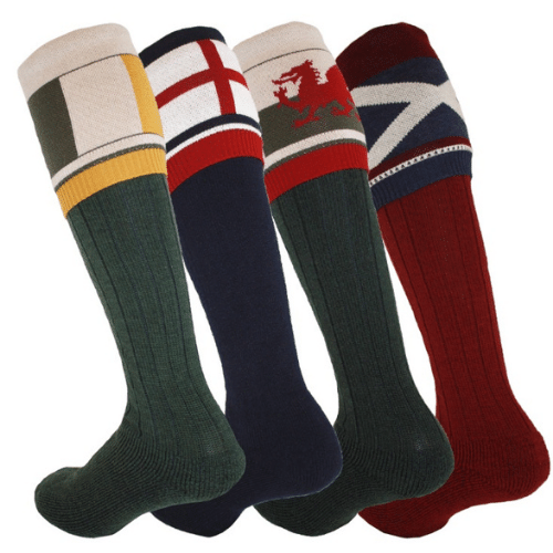 Waring Brooke Country Flag boot socks made in UK