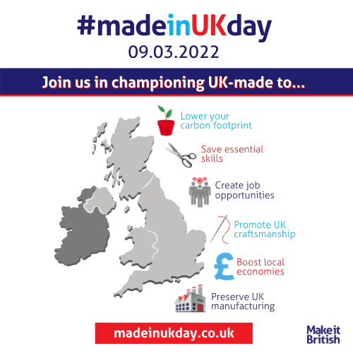 Made in UK Day map infographic 2022