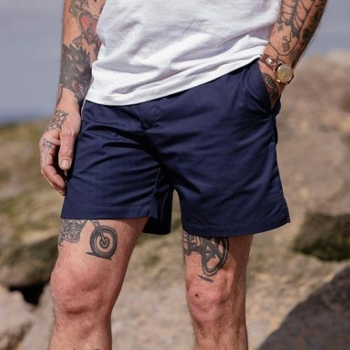 HebTroCo UK-made beachwear action shorts