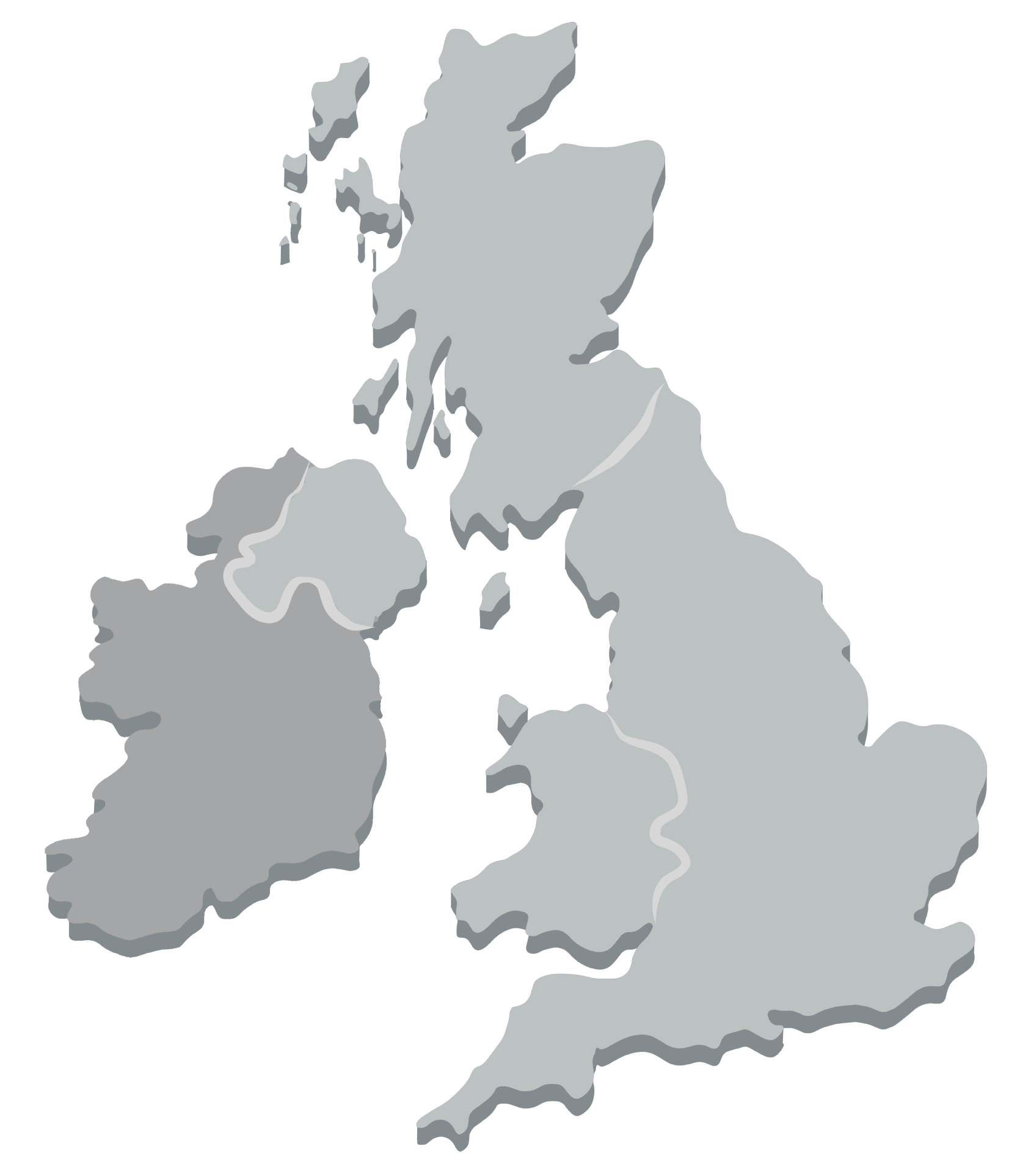 Make it British map of the UK