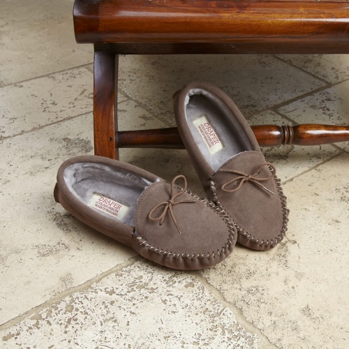 Maine Moccasin Slippers From Draper of Glastonbury