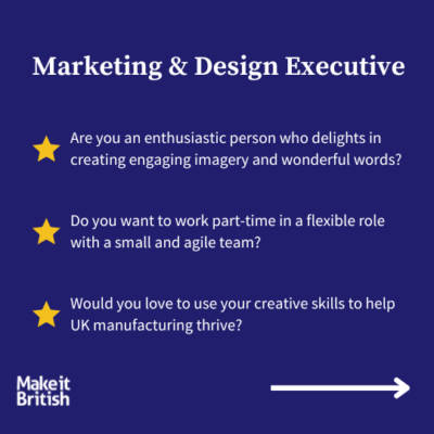 marketing and design exec make it british