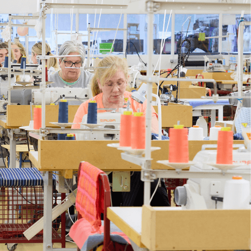 David Nieper Garment factory machinists