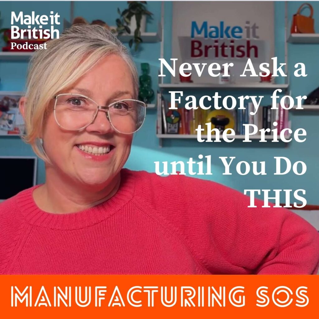 NEVER ASK A FACTORY FOR THE PRICE UNTIL YOU DO THIS